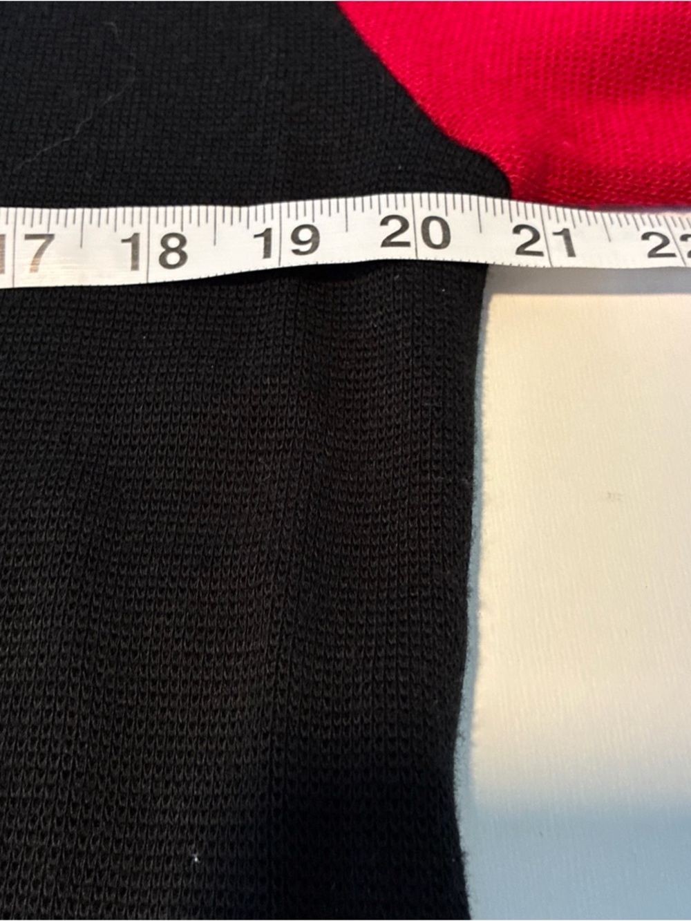Leslie Fay Red Crewneck Sweater with Black Collar - Picture 7 of 15